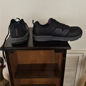 New Balance Black and Purple Athletic Shoes